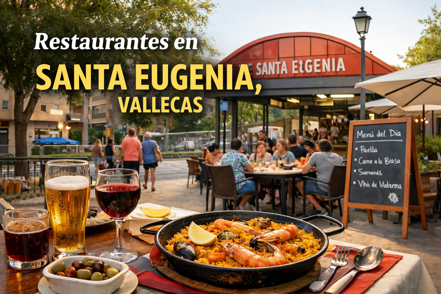 Restaurantes en Santa Eugenia, Vallecas: locales del barrio.