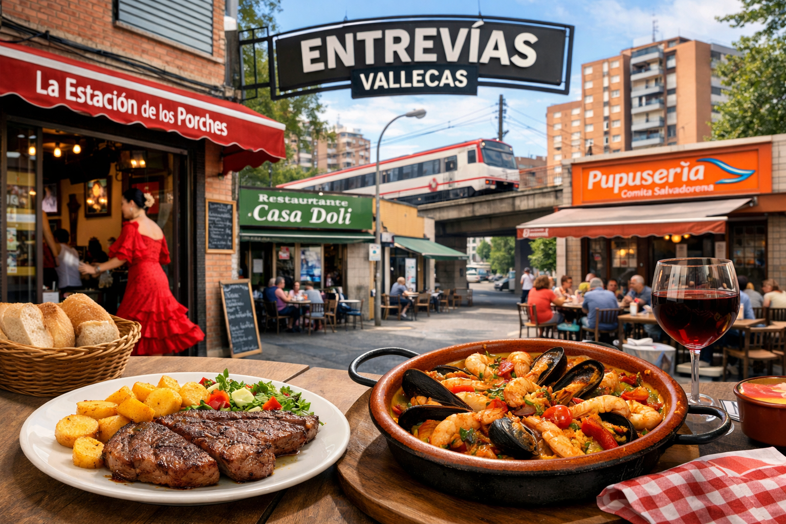 Los restaurantes mejores de Entrevías, Vallecas