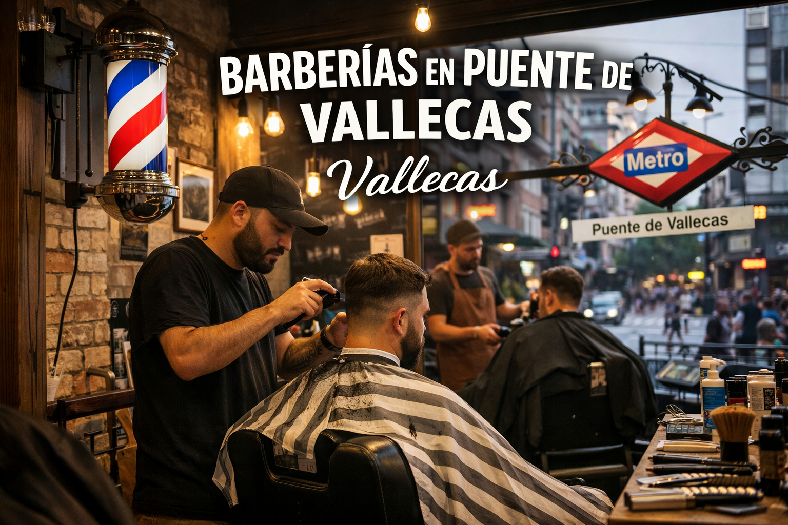 Las barberías en Puente de Vallecas, Vallecas: tradición y estilo en el barrio